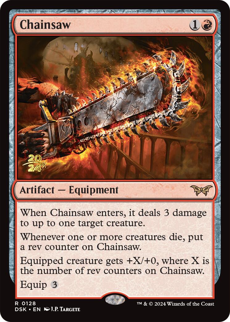 Chainsaw [Duskmourn: House of Horror Prerelease Promos] - Magic: The Gathering - Card Brawlers | Quebec | Canada |