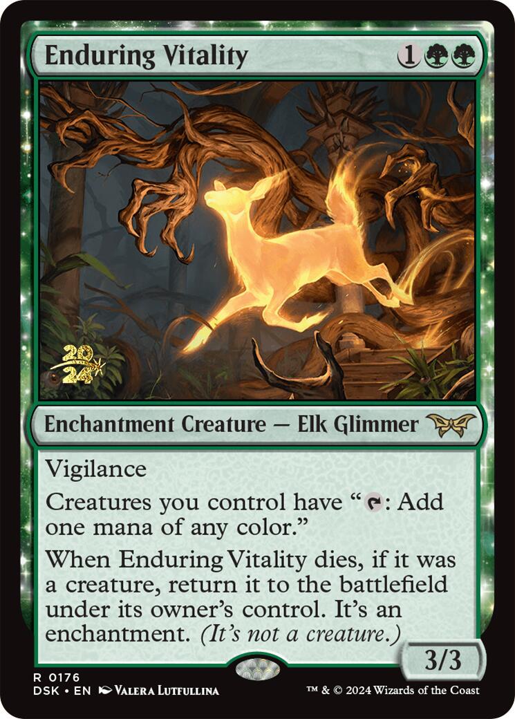 Enduring Vitality [Duskmourn: House of Horror Prerelease Promos] - Magic: The Gathering - Card Brawlers | Quebec | Canada |