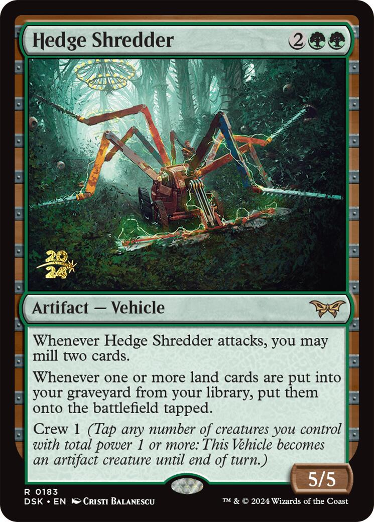 Hedge Shredder [Duskmourn: House of Horror Prerelease Promos] - Magic: The Gathering - Card Brawlers | Quebec | Canada |