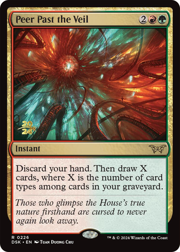 Peer Past the Veil [Duskmourn: House of Horror Prerelease Promos] - Magic: The Gathering - Card Brawlers | Quebec | Canada |