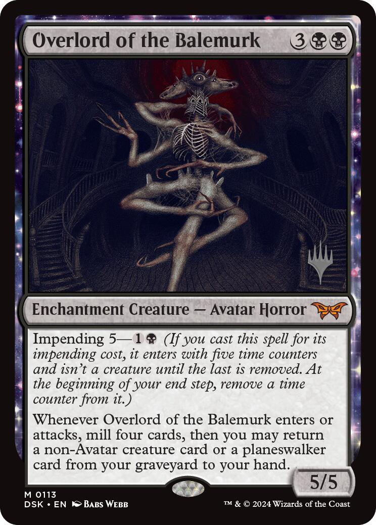 Overlord of the Balemurk (Promo Pack) [Duskmourn: House of Horror Promos] - Magic: The Gathering - Card Brawlers | Quebec | Canada |