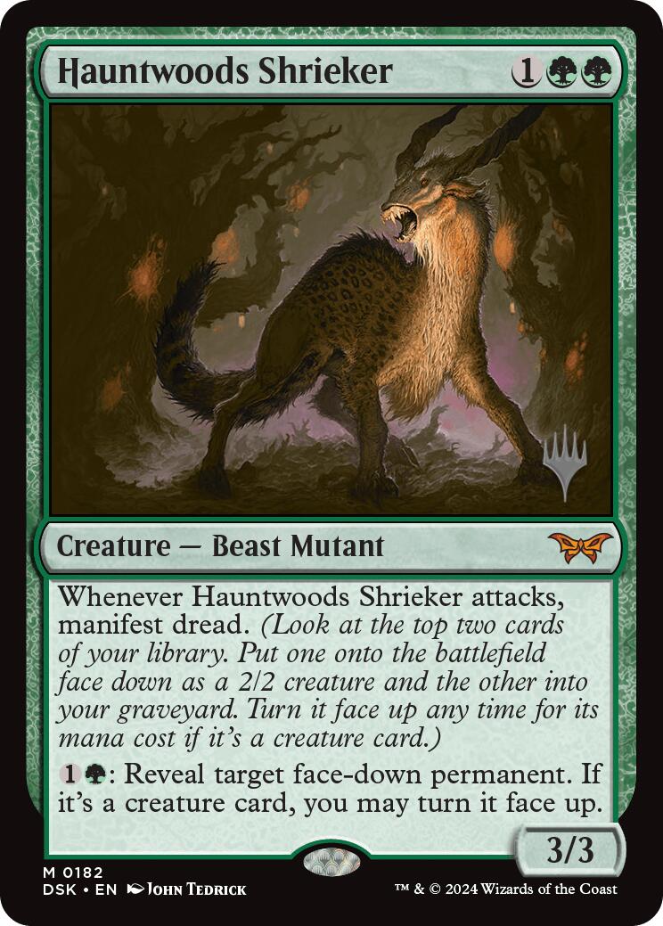 Hauntwoods Shrieker (Promo Pack) [Duskmourn: House of Horror Promos] - Magic: The Gathering - Card Brawlers | Quebec | Canada |