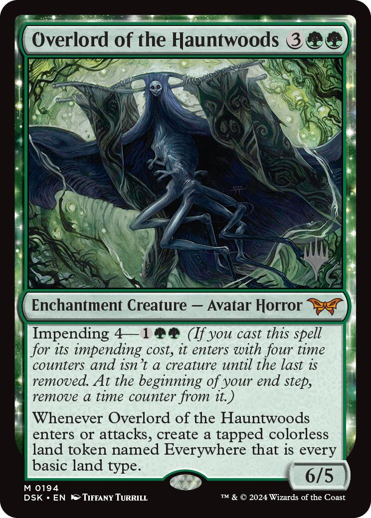 Overlord of the Hauntwoods (Promo Pack) [Duskmourn: House of Horror Promos] - Magic: The Gathering - Card Brawlers | Quebec | Canada |
