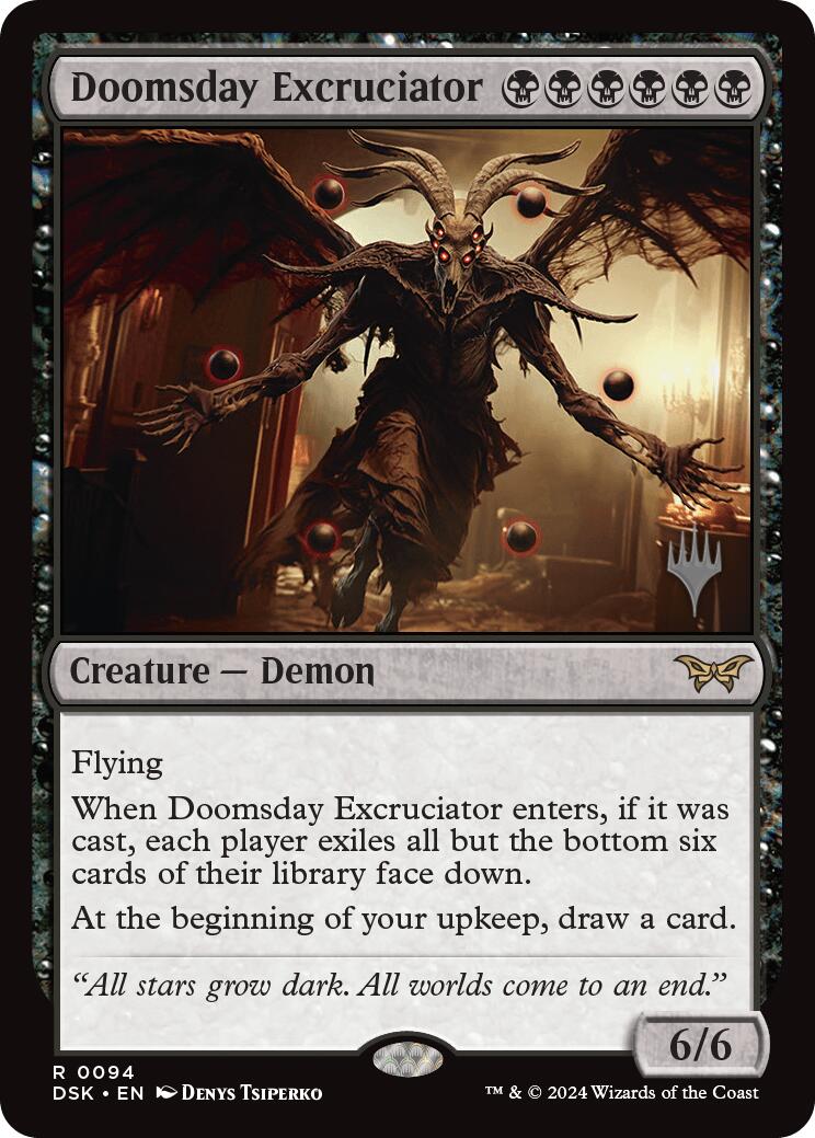 Doomsday Excruciator (Promo Pack) [Duskmourn: House of Horror Promos] - Magic: The Gathering - Card Brawlers | Quebec | Canada |