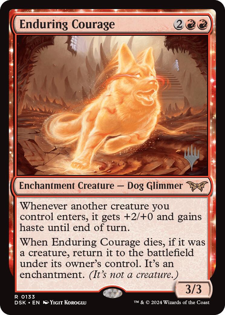 Enduring Courage (Promo Pack) [Duskmourn: House of Horror Promos] - Magic: The Gathering - Card Brawlers | Quebec | Canada |