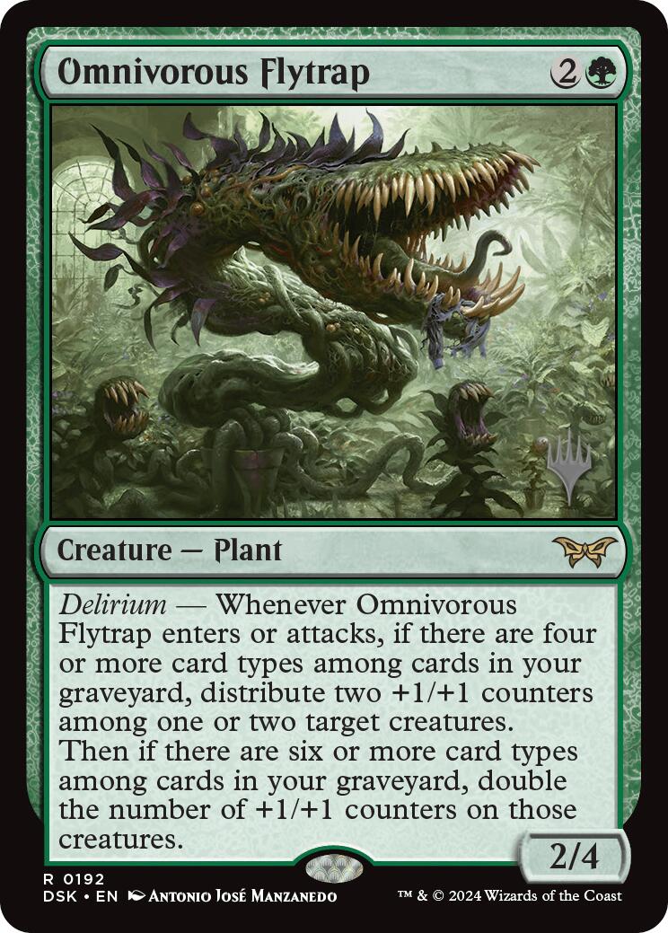 Omnivorous Flytrap (Promo Pack) [Duskmourn: House of Horror Promos] - Magic: The Gathering - Card Brawlers | Quebec | Canada |