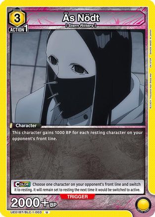 As Nodt (003) (UE01BT/BLC-1-003) - UE01BT BLEACH ThousandYear Blood War - UE01BT: BLEACH: Thousand-Year Blood War - Card Brawlers | Quebec | Canada |