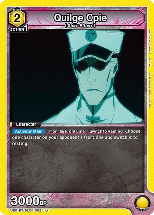 Quilge Opie (005) (UE01BT/BLC-1-005) - UE01BT BLEACH ThousandYear Blood War - UE01BT: BLEACH: Thousand-Year Blood War - Card Brawlers | Quebec | Canada |