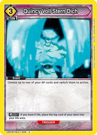 Quincy Voll Stern Dich (UE01BT/BLC-1-029) - UE01BT BLEACH ThousandYear Blood War - UE01BT: BLEACH: Thousand-Year Blood War - Card Brawlers | Quebec | Canada |