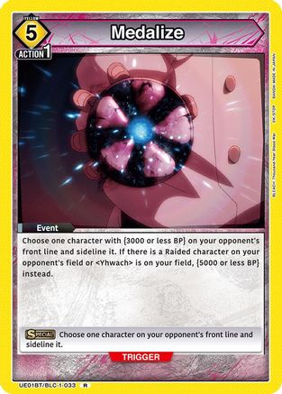 Medalize (UE01BT/BLC-1-033) - UE01BT BLEACH ThousandYear Blood War Foil - UE01BT: BLEACH: Thousand-Year Blood War - Card Brawlers | Quebec | Canada |