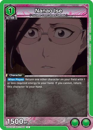 Nanao Ise (UE01BT/BLC-1-068) - UE01BT BLEACH ThousandYear Blood War - UE01BT: BLEACH: Thousand-Year Blood War - Card Brawlers | Quebec | Canada |