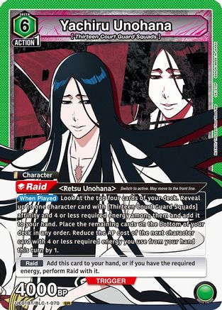 Yachiru Unohana (070) (UE01BT/BLC-1-070) - UE01BT BLEACH ThousandYear Blood War Foil - UE01BT: BLEACH: Thousand-Year Blood War - Card Brawlers | Quebec | Canada |