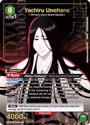 Yachiru Unohana (070) (SR*) (UE01BT/BLC-1-070) - UE01BT BLEACH ThousandYear Blood War Foil - UE01BT: BLEACH: Thousand-Year Blood War - Card Brawlers | Quebec | Canada |
