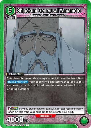 Shigekuni Genryusai Yamamoto (092) (UE01BT/BLC-1-092) - UE01BT BLEACH ThousandYear Blood War Foil