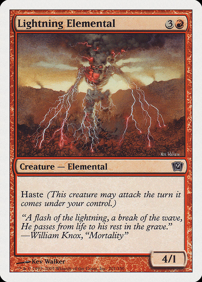 Lightning Elemental [Ninth Edition] - Magic: The Gathering - Card Brawlers | Quebec | Canada |