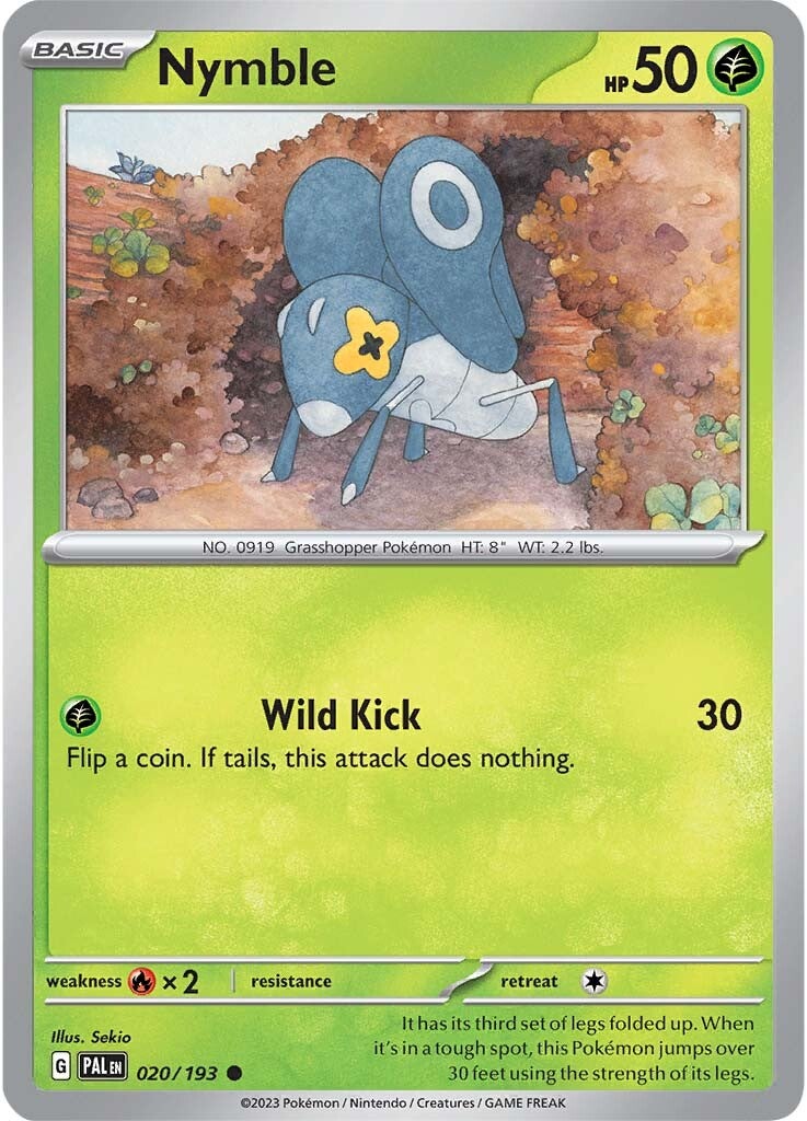 Nymble (020/193) [Scarlet & Violet: Paldea Evolved] - Pokémon - Card Brawlers | Quebec | Canada |