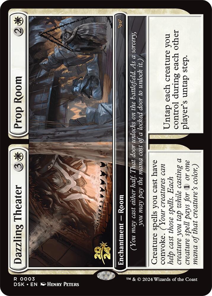 Dazzling Theater // Prop Room [Duskmourn: House of Horror Prerelease Promos] - Magic: The Gathering - Card Brawlers | Quebec | Canada |