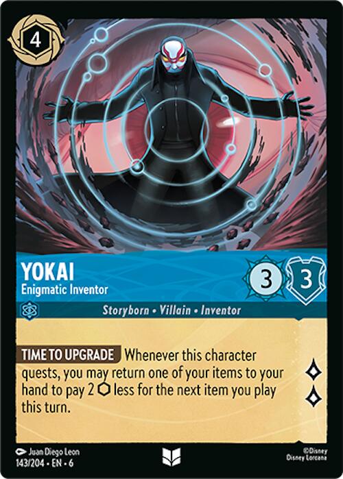Yokai - Enigmatic Inventor (143/204) [Azurite Sea] - Disney - Card Brawlers | Quebec | Canada |