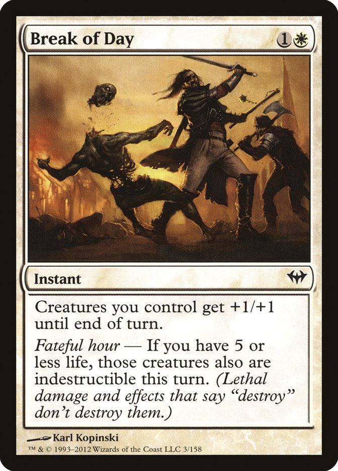 Break of Day [Dark Ascension] - Magic: The Gathering - Card Brawlers | Quebec | Canada |