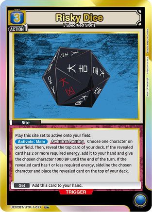Risky Dice (027) (U*) (UE02BT/HTR-1-027) - UE02BT HUNTER X HUNTER Foil - UE02BT: HUNTER X HUNTER - Card Brawlers | Quebec | Canada |