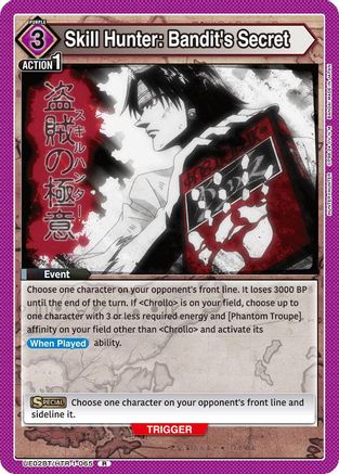 Skill Hunter: Bandit's Secret (UE02BT/HTR-1-065) - UE02BT HUNTER X HUNTER Foil - UE02BT: HUNTER X HUNTER - Card Brawlers | Quebec | Canada |