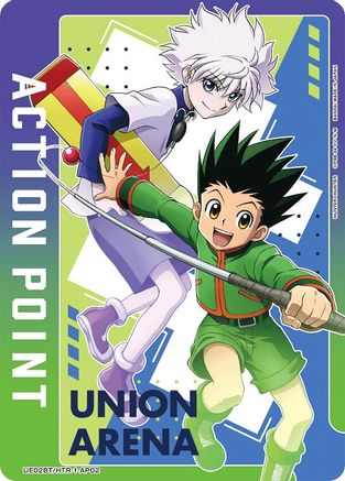 Action Point Card (AP02) (Killua Zoldyck/Gon Freecss) (UE02BT/HTR-1-AP02) - UE02BT HUNTER X HUNTER - UE02BT: HUNTER X HUNTER - Card Brawlers | Quebec | Canada |