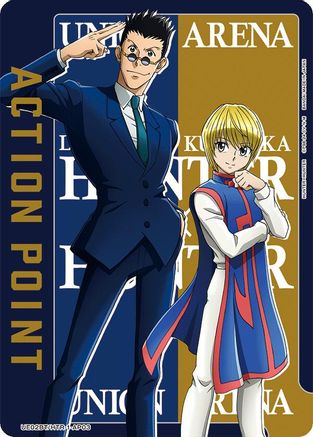 Action Point Card (AP03) (Leorio/Kurapika) (UE02BT/HTR-1-AP03) - UE02BT HUNTER X HUNTER