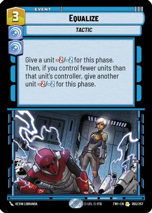 Equalize (055/257) (055/257) [Twilight of the Republic] - Fantasy Flight Games - Card Brawlers | Quebec | Canada |