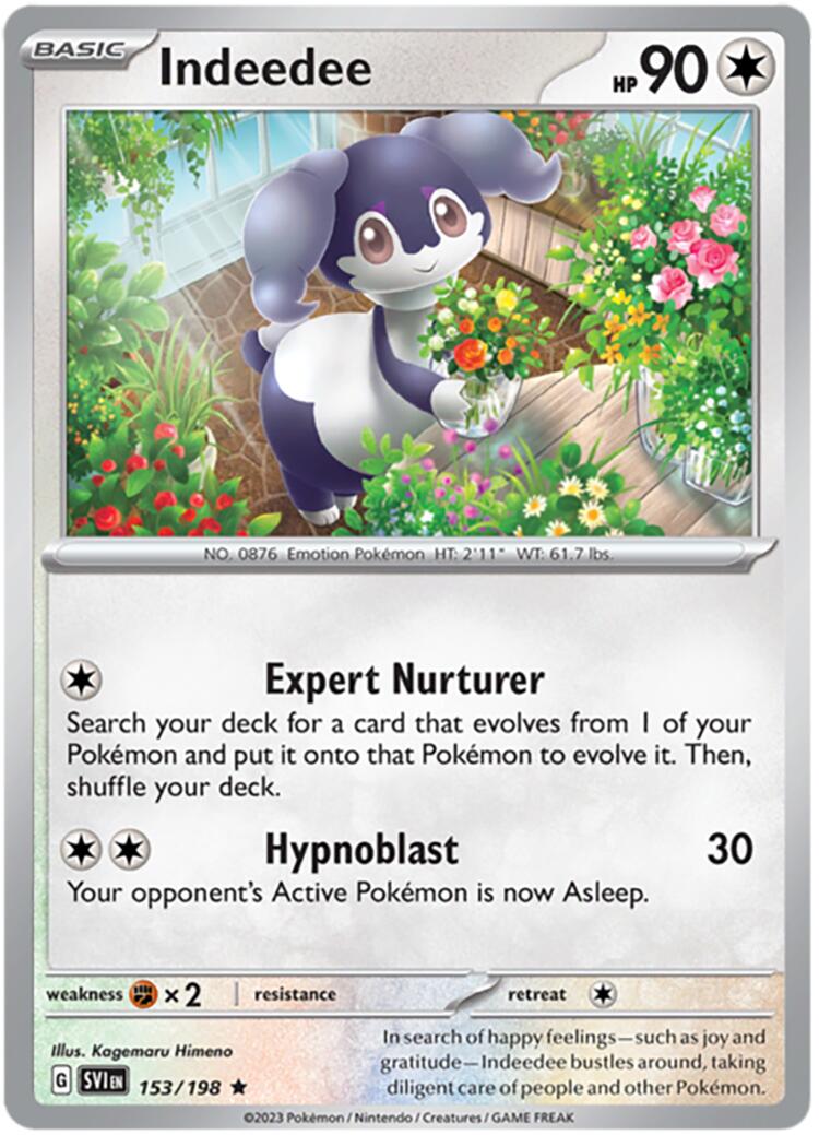 Indeedee (153/198) (Theme Deck Exclusive) [Scarlet & Violet: Base Set] - Pokémon - Card Brawlers | Quebec | Canada |