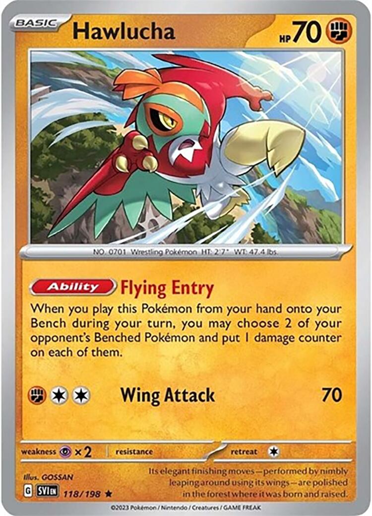 Hawlucha (118/198) (Theme Deck Exclusive) [Scarlet & Violet: Base Set] - Pokémon - Card Brawlers | Quebec | Canada |