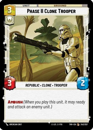 Phase II Clone Trooper (242/257) (242/257) [Twilight of the Republic] - Fantasy Flight Games - Card Brawlers | Quebec | Canada |