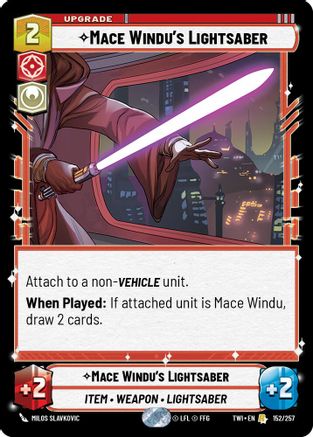 Mace Windu's Lightsaber (152/257) (152/257) [Twilight of the Republic] - Fantasy Flight Games - Card Brawlers | Quebec | Canada |