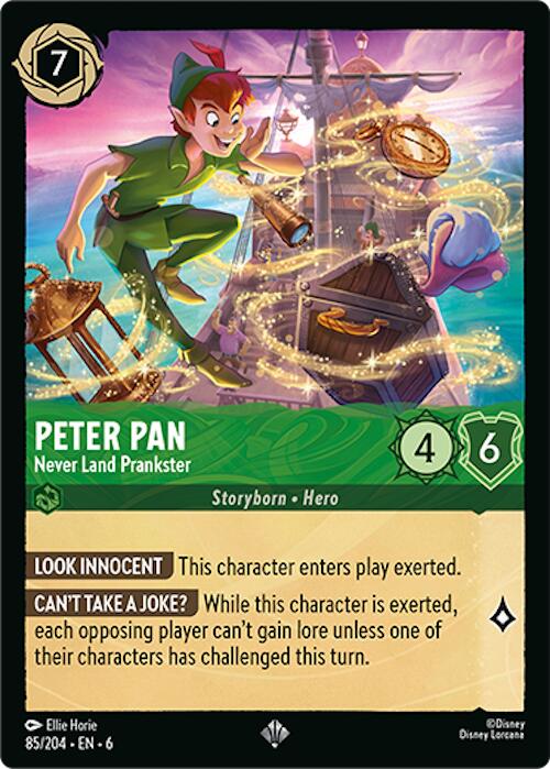 Peter Pan - Never Land Prankster (85/204) [Azurite Sea] - Disney - Card Brawlers | Quebec | Canada |