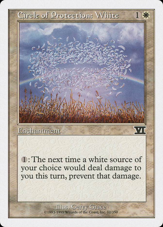 Circle of Protection: White [Classic Sixth Edition] - Magic: The Gathering - Card Brawlers | Quebec | Canada |