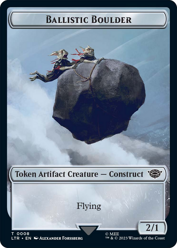 Ballistic Boulder // Food Token (10) Double-Sided Token [The Lord of the Rings: Tales of Middle-Earth Tokens] - Magic: The Gathering - Card Brawlers | Quebec | Canada |