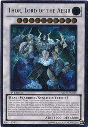 Thor, Lord of the Aesir [STOR-EN038] Ultimate Rare - Yu-Gi-Oh! - Card Brawlers | Quebec | Canada |