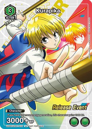 Kurapika (Release Event Participation) (UEPR/HTR-1-072) - UE02BT HUNTER X HUNTER Release Event Cards - UE02BT: HUNTER X HUNTER Release Event Cards - Card Brawlers | Quebec | Canada |