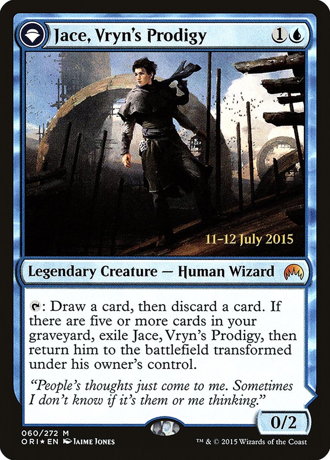 Jace, Vryn's Prodigy // Jace, Telepath Unbound [Magic Origins Prerelease Promos] - Magic: The Gathering - Card Brawlers | Quebec | Canada |