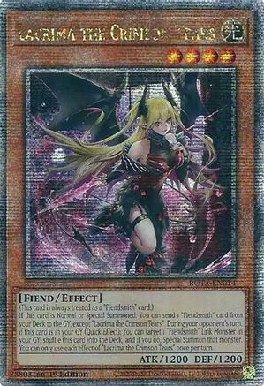Lacrima the Crimson Tears (Quarter Century Secret Rare) [ROTA-EN014] Quarter Century Secret Rare - Yu-Gi-Oh! - Card Brawlers | Quebec | Canada |