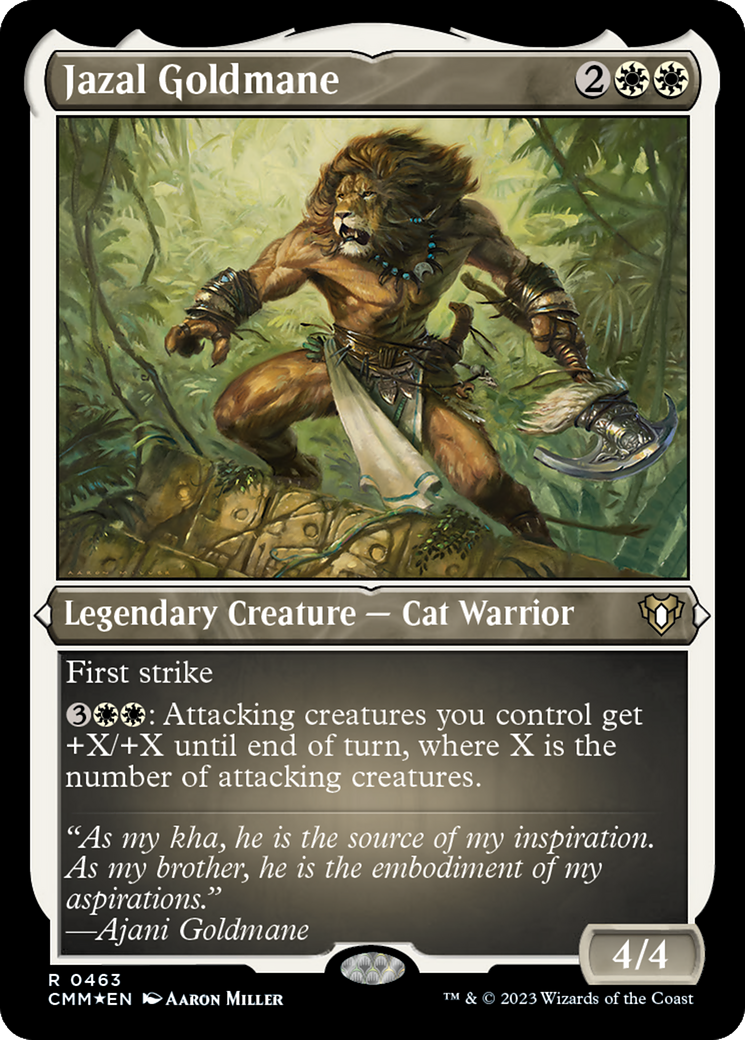 Jazal Goldmane (Foil Etched) [Commander Masters] - Magic: The Gathering - Card Brawlers | Quebec | Canada |