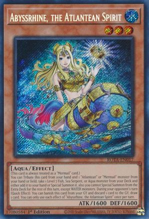 Abyssrhine, the Atlantean Spirit [ROTA-EN017] Secret Rare - Yu-Gi-Oh! - Card Brawlers | Quebec | Canada |