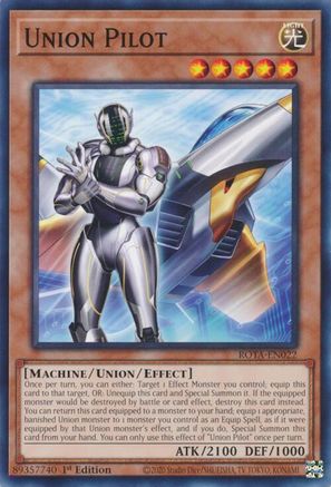Union Pilot [ROTA-EN022] Common - Yu-Gi-Oh! - Card Brawlers | Quebec | Canada |