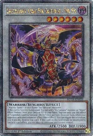Legendary Lord Six Samurai - Shi En (Quarter Century Secret Rare) [ROTA-EN039] Quarter Century Secret Rare - Yu-Gi-Oh! - Card Brawlers | Quebec | Canada |