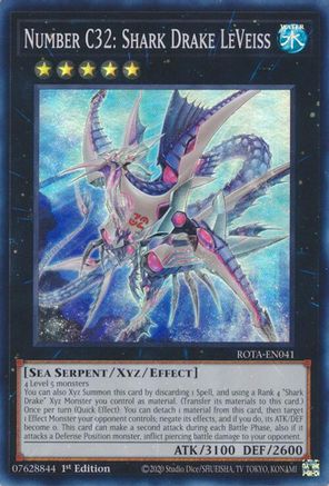 Number C32: Shark Drake LeVeiss [ROTA-EN041] Super Rare - Yu-Gi-Oh! - Card Brawlers | Quebec | Canada |