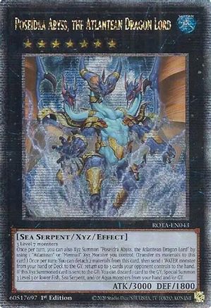 Poseidra Abyss, the Atlantean Dragon Lord (Quarter Century Secret Rare) [ROTA-EN043] Quarter Century Secret Rare - Yu-Gi-Oh! - Card Brawlers | Quebec | Canada |