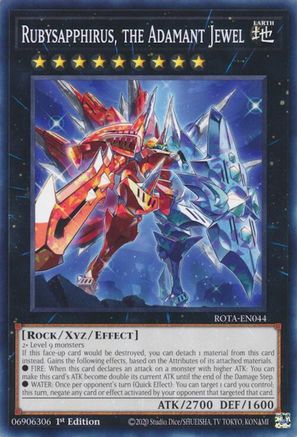Rubysapphirus, the Adamant Jewel [ROTA-EN044] Common - Yu-Gi-Oh! - Card Brawlers | Quebec | Canada |