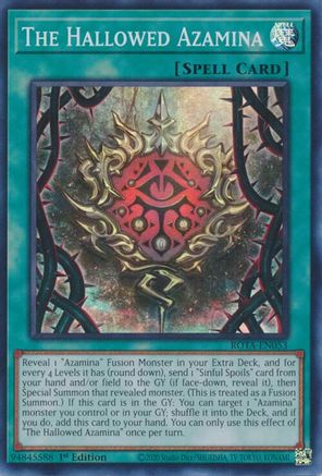 The Hallowed Azamina [ROTA-EN053] Super Rare - Yu-Gi-Oh! - Card Brawlers | Quebec | Canada |