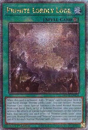Primite Lordly Lode (Quarter Century Secret Rare) [ROTA-EN058] Quarter Century Secret Rare - Yu-Gi-Oh! - Card Brawlers | Quebec | Canada |