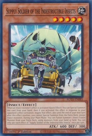 Supply Soldier of the Indestructible Insects [ROTA-EN081] Common - Yu-Gi-Oh! - Card Brawlers | Quebec | Canada |
