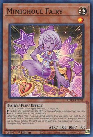 Mimighoul Fairy [ROTA-EN091] Super Rare - Yu-Gi-Oh! - Card Brawlers | Quebec | Canada |